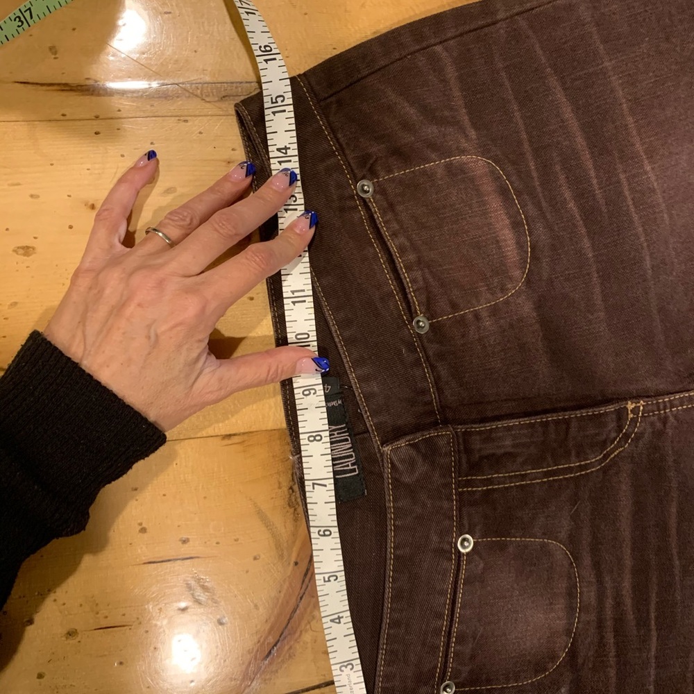Brown denim vintage. Laundry by Shelli Segal jeans - Picture 7 of 7